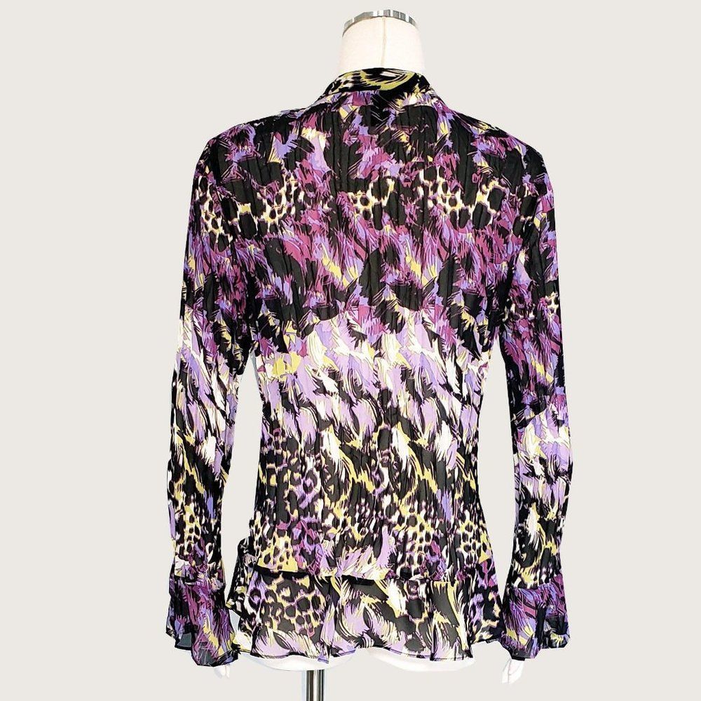 Style&co. Pleated Floral Blouse NWOT - Picture 5 of 7